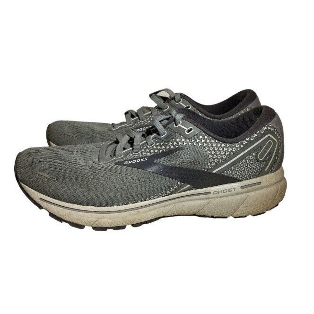 Brooks Ghost 14 Running Shoes Men Size 10 D Gray Athletic Sneakers 1103691D067